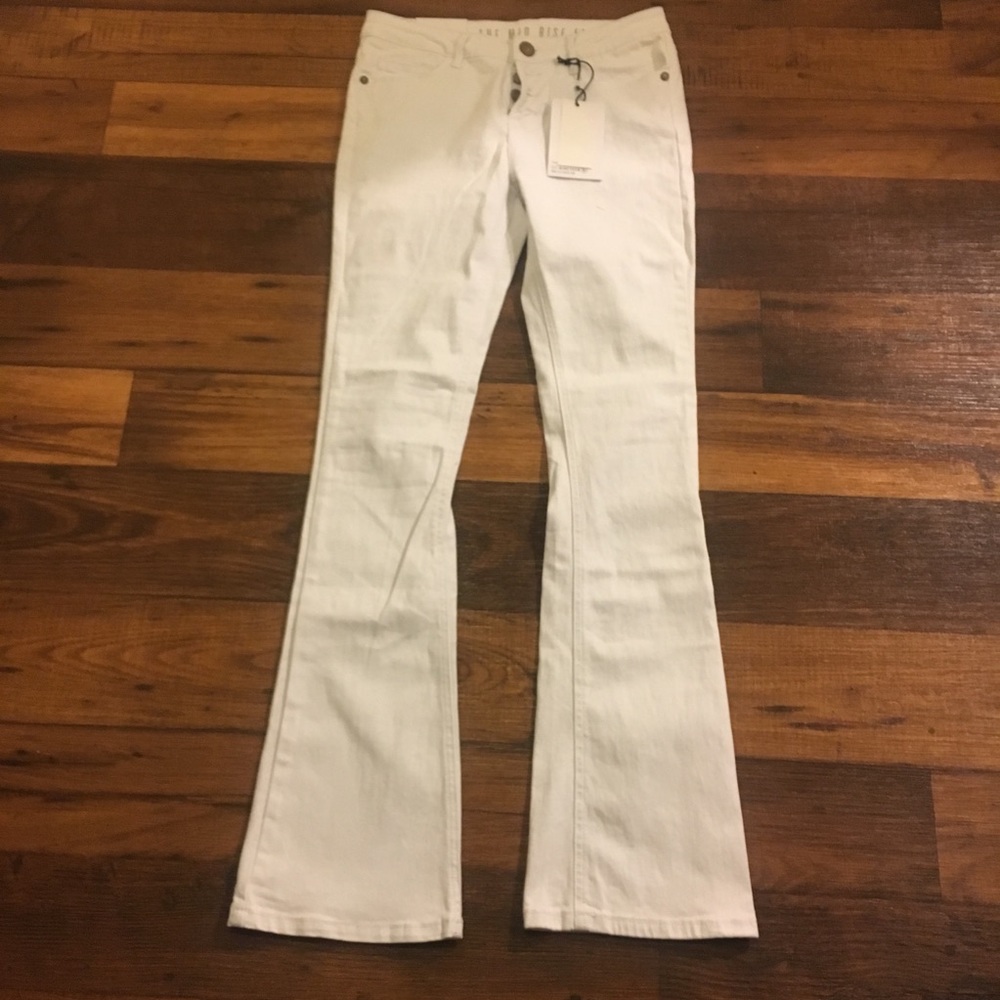 Boho mid rise flare denim